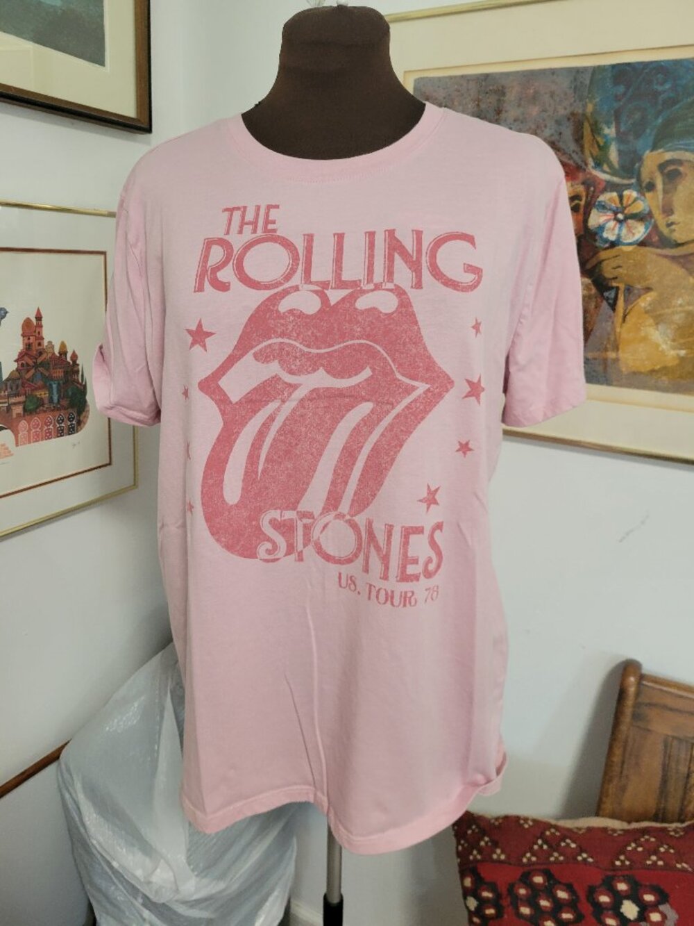 Rolling Stones 1978 Tour T-shirt Size Large